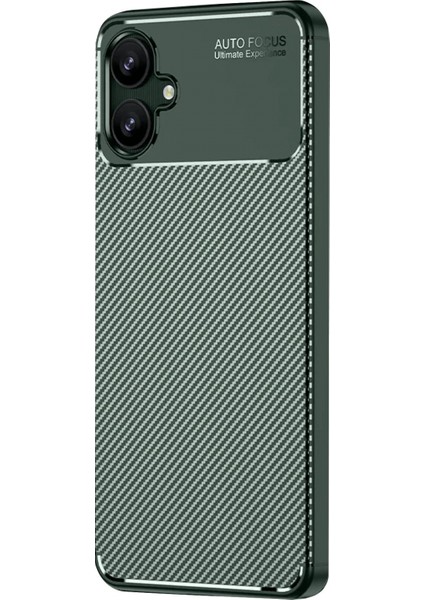 Samsung Galaxy A06 Kılıf Auto Focus Karbon Kapak - Koyu Yeşil fiyatları