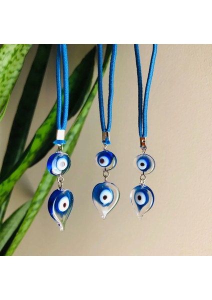 Nazar Boncuğu Araba Süsü El Yapimi Füzyon Cam Nazar Boncuğu