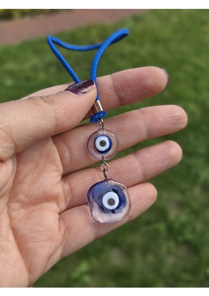 Nazar Boncuğu Araba Süsü El Yapimi Füzyon Cam Nazar Boncuğu