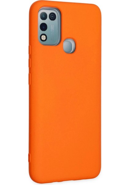 Infinix Hot 10 Play Kılıf Nano Içi Kadife Silikon - Turuncu fiyatları