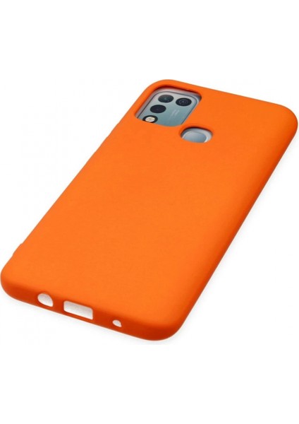 Infinix Hot 10 Play Kılıf Nano Içi Kadife Silikon - Turuncu indirimleri