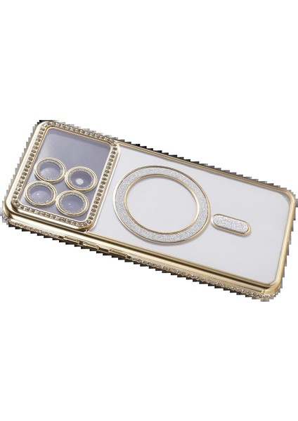 Xiaomi Poco X6 Pro Joke Simli Magneticsafe Kılıf - GOLD-(5796) - F183K199-U78183 fırsatları