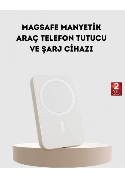 Ieg 5000MAH Manyetik Powerbank – iPhone Serisi Için Taşınabilir Kablosuz Şarj Cihazı