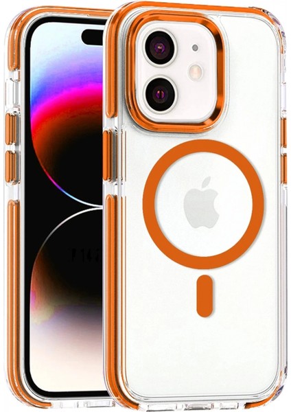 iPhone 11 Bella Magsafe Kapak - Turuncu