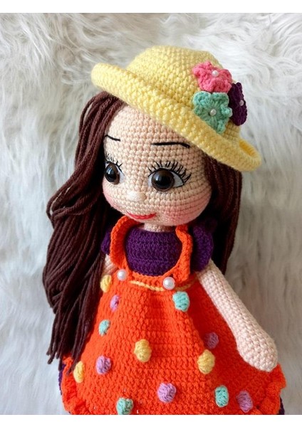 Sarı Şapkalı Çitlembik Bebek Amigurumi Organik Oyuncak modelleri