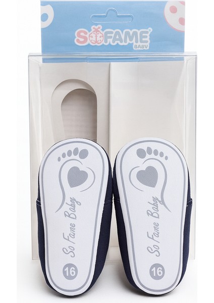 Lacivert Süet Görünümlü Bağcıklı Bebek Ayakkabı fiyatları