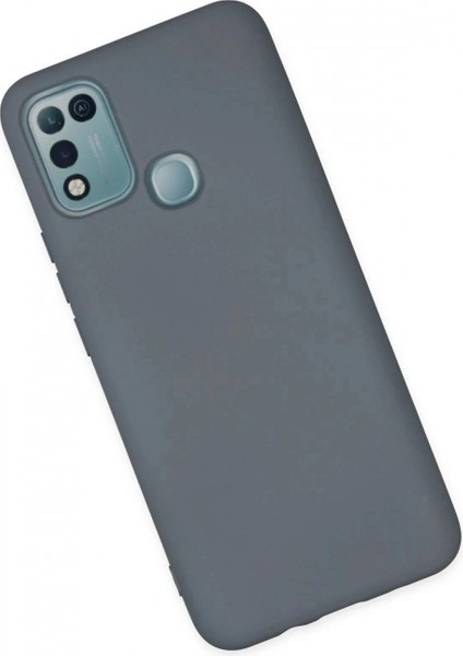 Infinix Hot 10 Play Kılıf Nano Içi Kadife Silikon - Gri modelleri