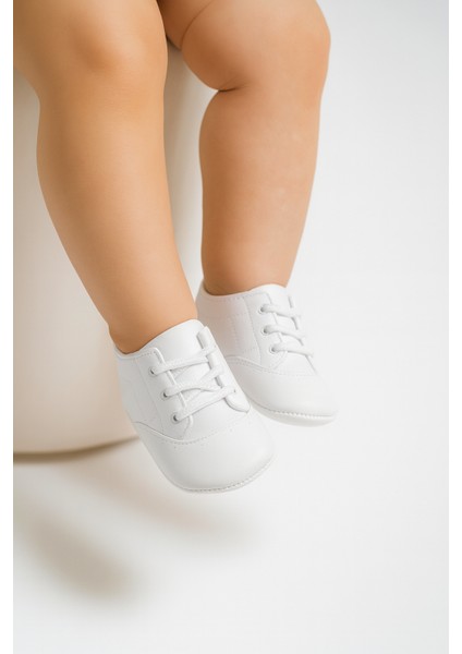 Unisex Soft Suni Deri Spor Model Bebek Ayakkabı 16 Numara