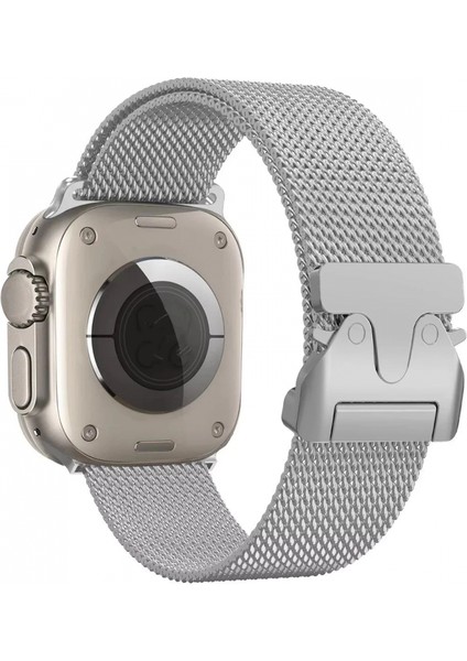 Apple Watch 42MM Milano Metal Kordon - Yıldız Işığı