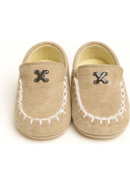 Bej Süet Görünümlü Makosen Bebek Ayakkabı 18 Numara fırsatları