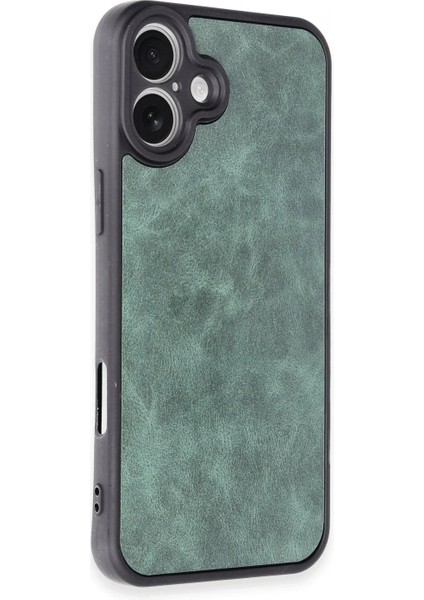 iPhone 16 Plus Kılıf Aras Deri Kapak - Koyu Yeşil fiyatları