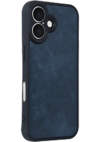iPhone 16 Kılıf Aras Deri Kapak - Lacivert fiyatları