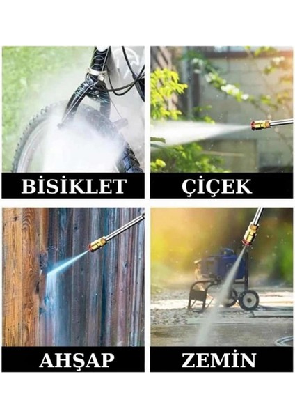 Şarjlı Oto Yıkama, Bahçe Sulama Tabancası Makinesi Yüksek Basınçlı