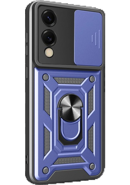 Samsung Galaxy S25 Edge Pars Lens Yüzüklü Silikon - LACIVERT-(5796) - MCT7125-5480 modelleri