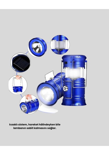 Güneş Enerjisiyle Çalışan Kamp Feneri Hafif Portatif Uzun Ömürlü - MCT6380-1184 modelleri