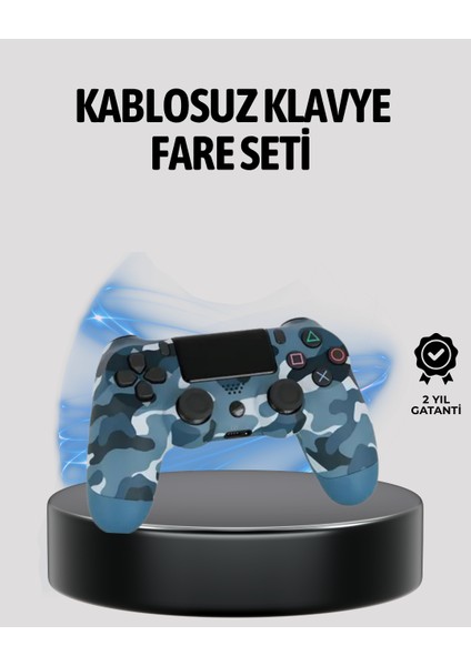 Kablosuz Ps4 Controller Çift Motorlu Dayanıklı Gamepad - MCT1029-7559