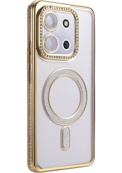 Xiaomi Redmi 15C 4g Joke Simli Magneticsafe Kılıf - GOLD-(5796) - MCT6852-3807 modelleri