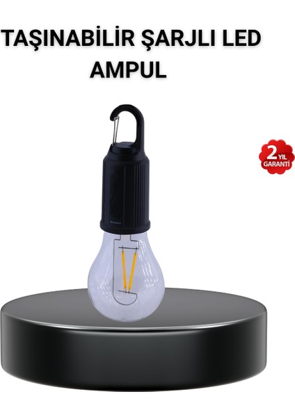 Taşınabilir Şarjlı LED Kamp Lambası – Type-C Girişli ve Kancalı Tasarım - MCT1666-5238