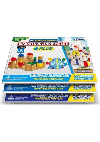 Dikkati Güçlendirme Seti Plus 3 Yaş Kitap