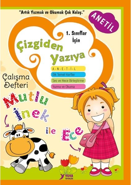 Çizgiden Yazıya Çalışma Defteri-Dik Temel Harflerle