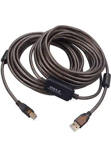 Powermaster PM-29486 Şeffaf Chipset 10 Metre USB 2.0 Yazıcı Kablosu
