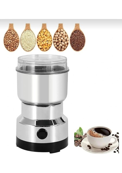 Elektrikli Kahve Keten Tohumu Baharat Öğütücü 2 Bıçak 150W