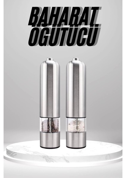 Bfs Otomatik Tuz ve Karabiber Öğütücü Baharat Öğütücü Tuz Karabiber Değirmeni