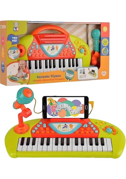 Karaoke Özellikli Müzikli Işıklı Mp3 Girişli ve Mikrofonlu Çok Fonksiyonlu Piyano fiyatları