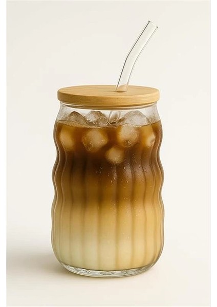 Kahve Bardağı Isıya Dayanıklı Ice Latte Cam Pipetli Bardak Kahve Kokteyl Cam Sunum Bardağı Meşrubat indirimleri