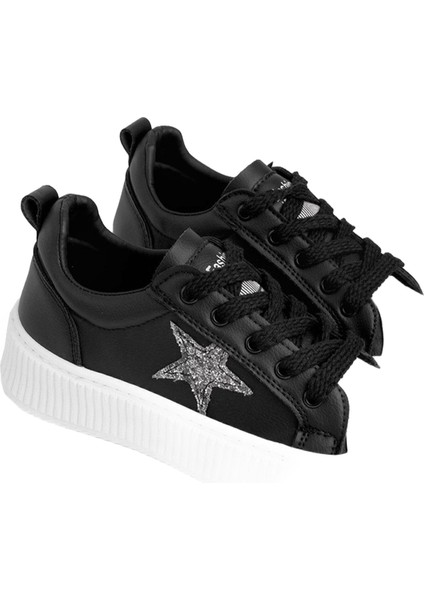 Star Rahat Ergonomik Premium Kadın Sneaker Siyah Beyaz