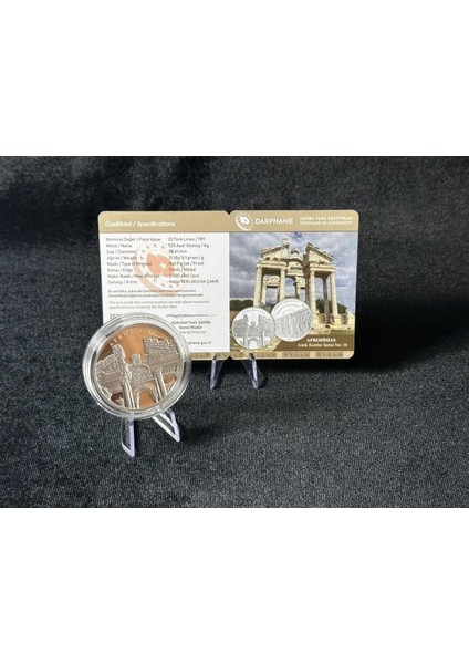 Afrodisias Antik Kentler Serisi No:16 925 Ayar Gümüş Hatıra Sikkesi