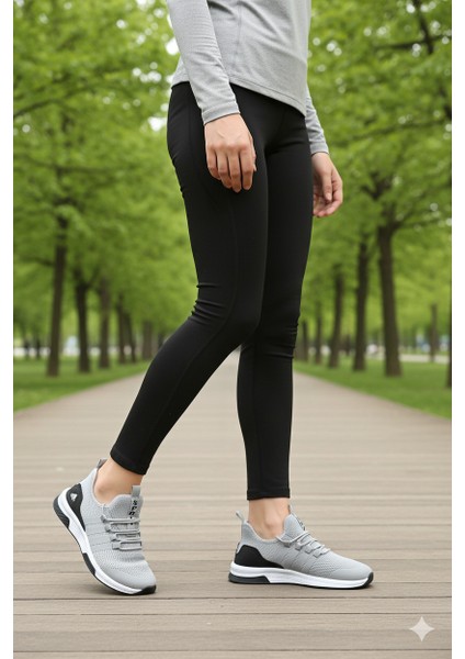 AWIX Ortopedik Unisex Nefes Alan Hafif Spor Yürüyüş Ayakkabı - Gri modelleri