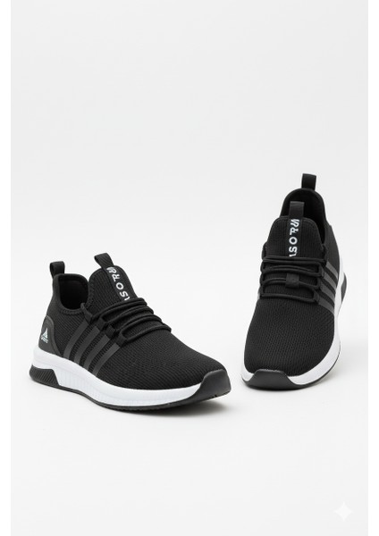 AWIX Ortopedik Unisex Nefes Alan Hafif Spor Yürüyüş Ayakkabı - Siyah Beyaz indirimleri