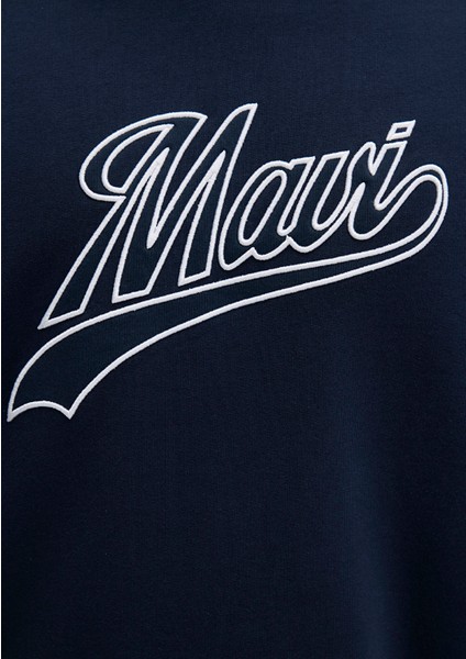 Mavi Logo Kapüşonlu Lacivert Sweatshirt 0S10469-70490