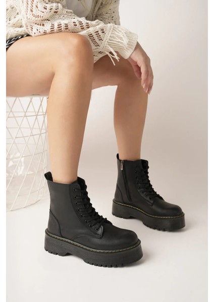 Kiruna Kalın Topuk Fermuarlı Su Geçirmez Kadın Bot fırsatları