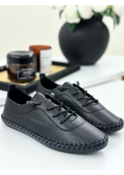 Derinyus %100 Hakiki Deri Çarık - Siyah modelleri