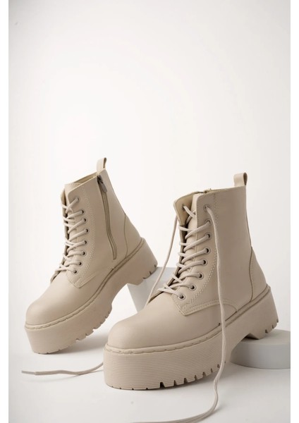 Kiruna Kalın Topuk Fermuarlı Su Geçirmez Kadın Bot