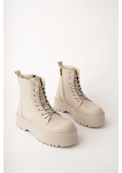 Kiruna Kalın Topuk Fermuarlı Su Geçirmez Kadın Bot