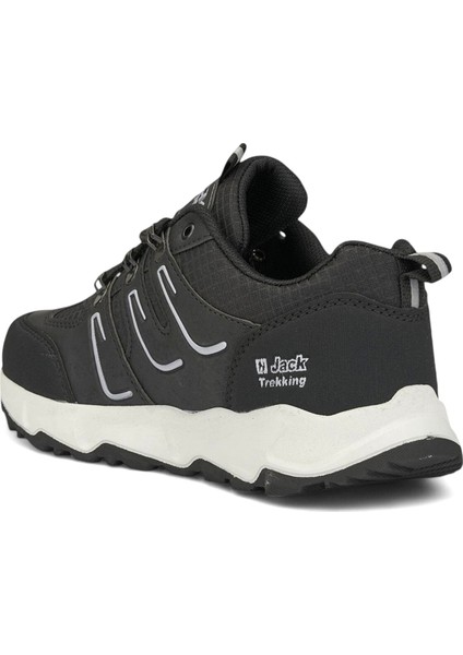 J24 Waterproof Erkek Trekking Outdoor Ayakkabı Siyah Beyaz