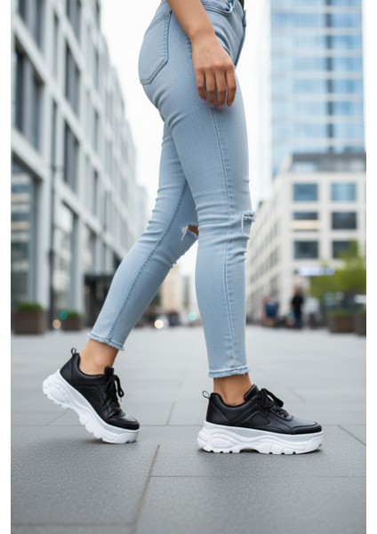 Yüksek Tabanlı Kadın Spor Ayakkabı 6 cm indirimleri