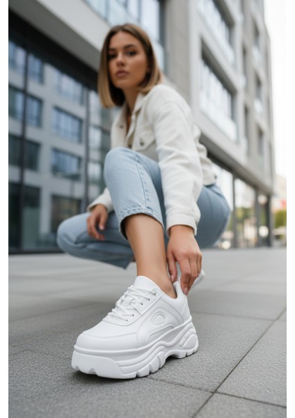 Yüksek Tabanlı Kadın Spor Ayakkabı 6 cm indirimleri