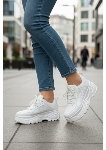 Yüksek Tabanlı Kadın Spor Ayakkabı 6 cm