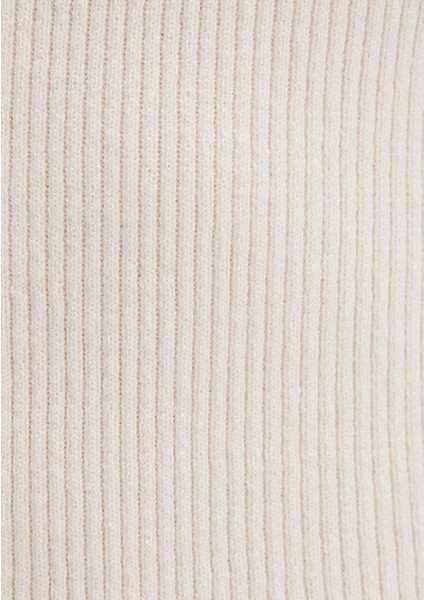 Düğmeli Ekru Triko Polo 1710787-80194