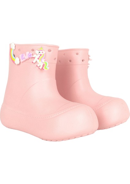 DivaÇizme Pudra Çocuk Yağmur Çizmesi-Botu - Su Geçirmez