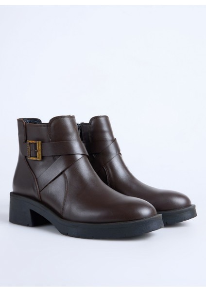 Deri Kahve Kadın Bot BUL-260562 fiyatları