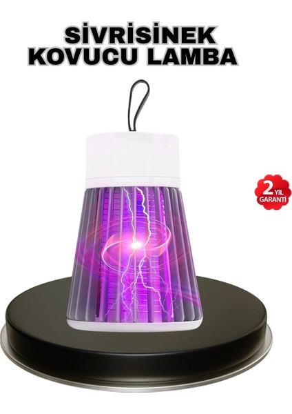 Buğz Mor Işıklı Şarjlı Böcek Öldürücü Lamba – Ev, Balkon ve Kamp Kullanımına Uygun