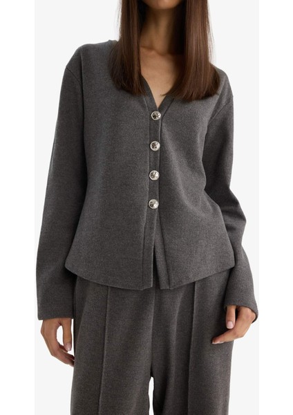 Regular Fit V Yaka Hırka G6331AX25WN fırsatları