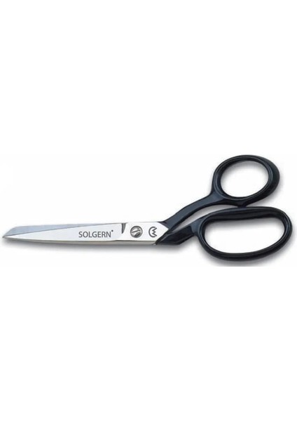 Buğz 232-8 Tekstil / Yatık Regula Makası No: 8 Inç / 20,32 cm - Nikel Kaplama, Siyah Saplı