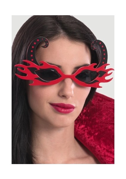 Buğz Kırmızı Alevli Parti Gözlüğü