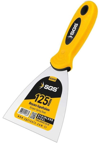 Sgs 586 Spatula Paslanmaz Çelik 125 mm